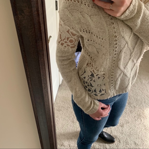 Hollister Cable Knit Sweater with Lace Details - Picture 4 of 4